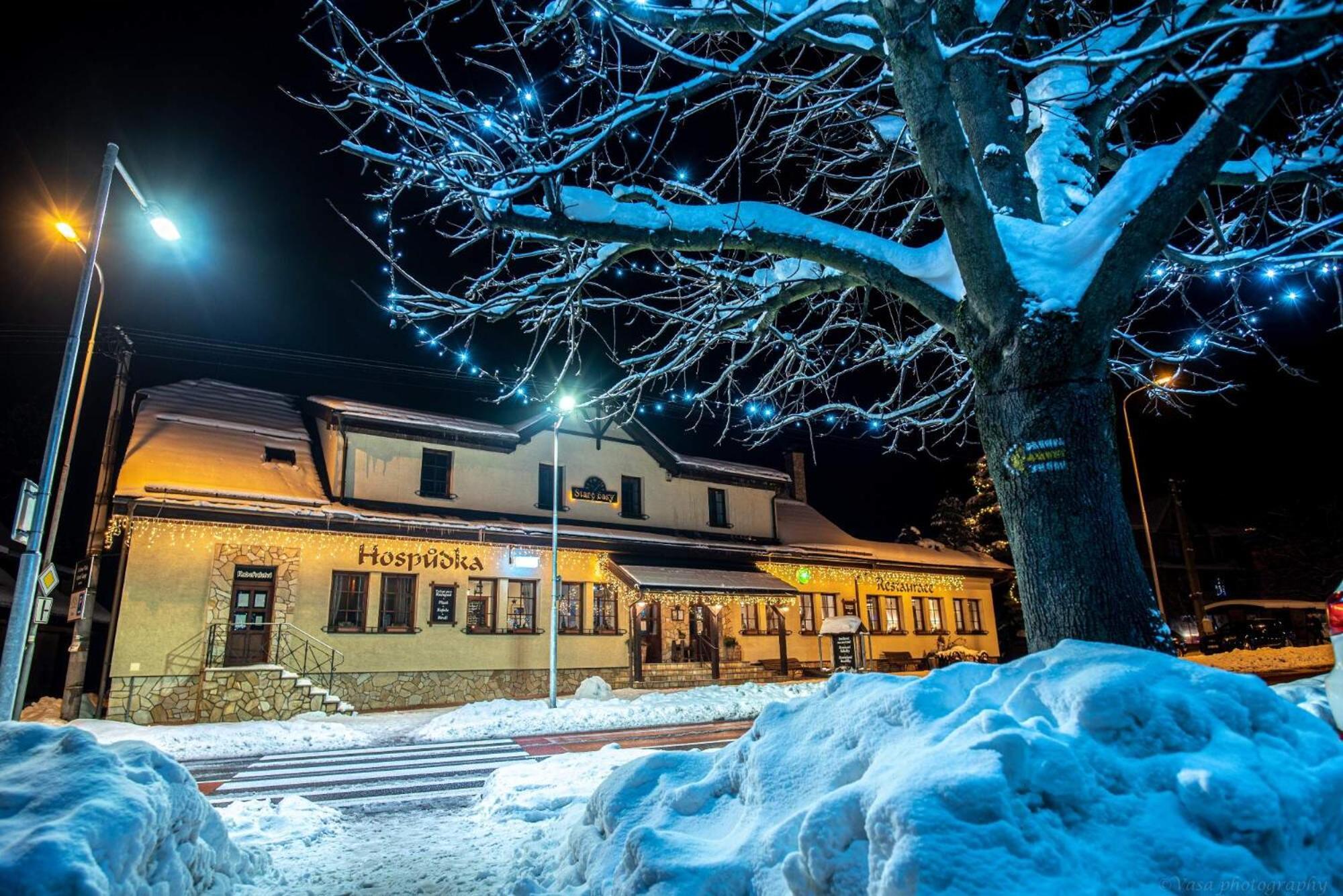 Penzion A Restaurace Stare Casy Horní Bečva Dış mekan fotoğraf